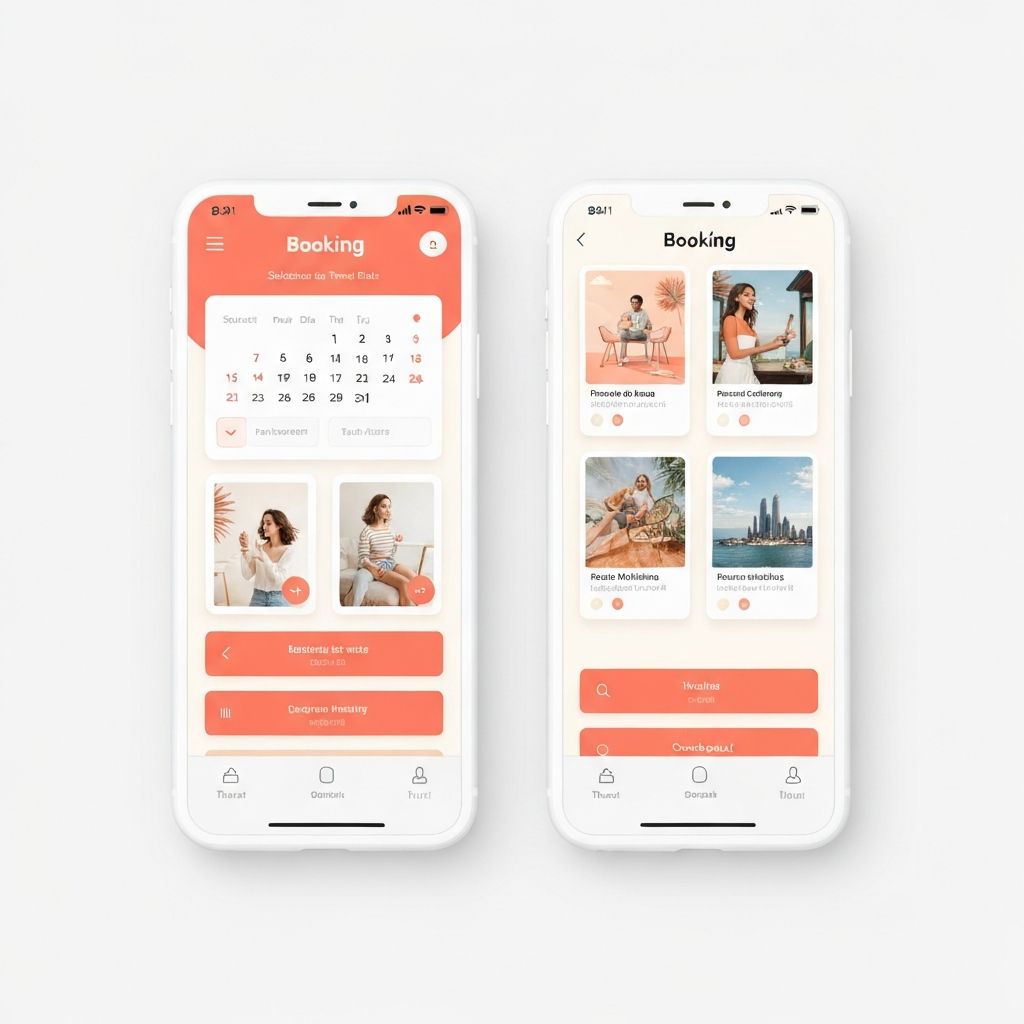 Booking Application case study preview